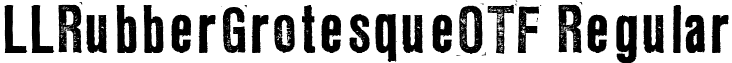 LLRubberGrotesqueOTF Regular font - LLRUG_1_4.ttf