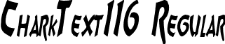 CharkText116 Regular font - CharkText116Regularttcon.ttf