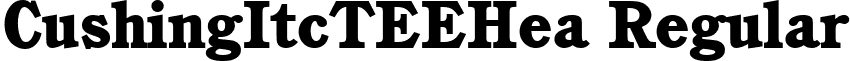 CushingItcTEEHea Regular font - CE24018T.ttf