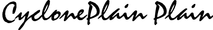 CyclonePlain Plain font - CyclonePlain.ttf