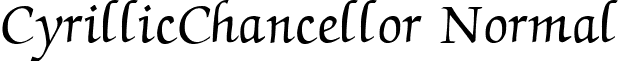 CyrillicChancellor Normal font - CYZC____.ttf
