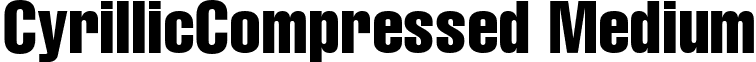 CyrillicCompressed Medium font - CYCP____.ttf