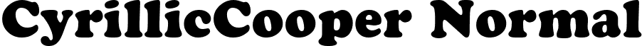 CyrillicCooper Normal font - CYCR____.ttf