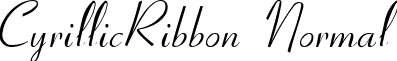 CyrillicRibbon Normal font - CYRN.ttf