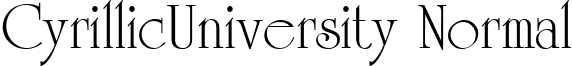 CyrillicUniversity Normal font - CYUN____.ttf