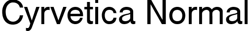Cyrvetica Normal font - CYRVETIC.TTF