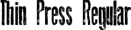 Thin Press Regular font - Thin Press.ttf