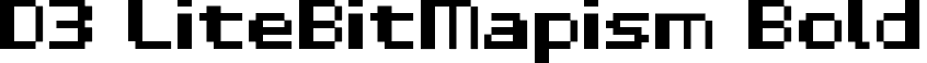 D3 LiteBitMapism Bold font - D3LiteBitMapismBold.ttf