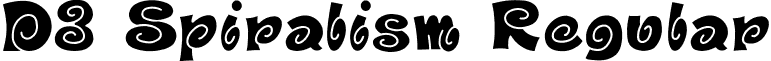 D3 Spiralism Regular font - D3Spiralism.ttf