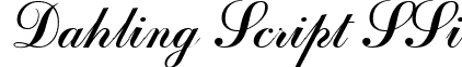 Dahling Script SSi font - DahlingScriptSSi.ttf