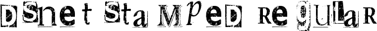 DSnet Stamped Regular font - DSnet Stamped.ttf