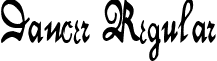 Dancer Regular font - DancerRegular.ttf