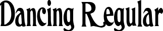 Dancing Regular font - DancingRegular.ttf