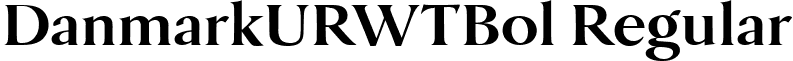 DanmarkURWTBol Regular font - DanmarkURWTBol.ttf