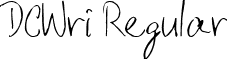 DCWri Regular font - DACW.ttf