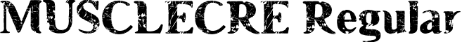 MUSCLECRE Regular font - MUSCLE_CRE.ttf