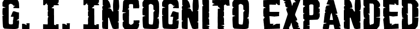 G. I. Incognito Expanded font - gi_incognitoexpand.ttf