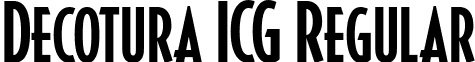 Decotura ICG Regular font - DecoturaICG.ttf