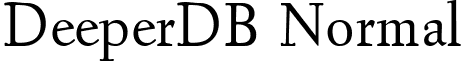 DeeperDB Normal font - DeeperDBNormal.ttf