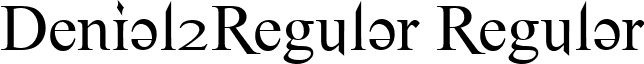 Denial2Regular Regular font - Denial2Regular.ttf