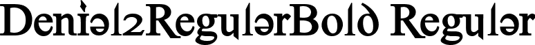 Denial2RegularBold Regular font - Denial2RegularBold.ttf