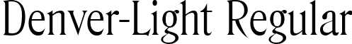 Denver-Light Regular font - Denver-Light.ttf