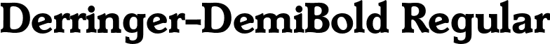 Derringer-DemiBold Regular font - Derringer-DemiBold.ttf