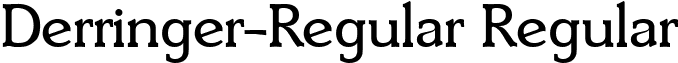 Derringer-Regular Regular font - Derringer-Regular.ttf