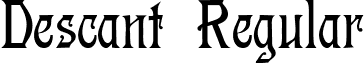 Descant Regular font - Descant Regular.ttf