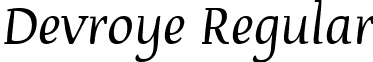 Devroye Regular font - Devroye.ttf