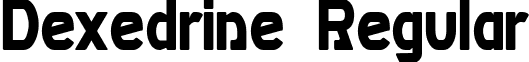 Dexedrine Regular font - DEXEDRIN.ttf