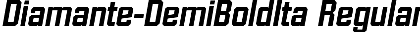 Diamante-DemiBoldIta Regular font - Diamante-DemiBoldIta.ttf