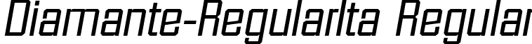 Diamante-RegularIta Regular font - Diamante-RegularIta.ttf