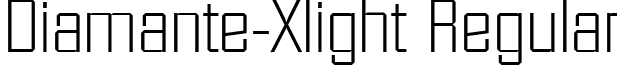 Diamante-Xlight Regular font - Diamante-Xlight.ttf