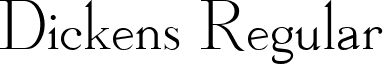 Dickens Regular font - Dickens Regular.ttf