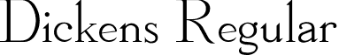 Dickens Regular font - Dickens2.ttf
