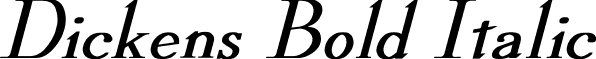 Dickens Bold Italic font - DICKENBI.ttf
