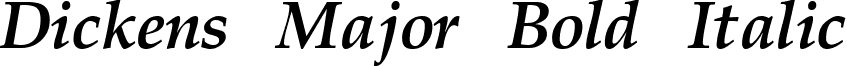 Dickens Major Bold Italic font - DICKNSBI.ttf