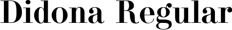 Didona Regular font - Didona Regular.ttf