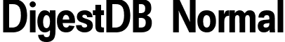 DigestDB Normal font - DigestDBNormal.ttf