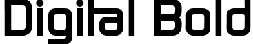 Digital Bold font - DigitalBold.ttf