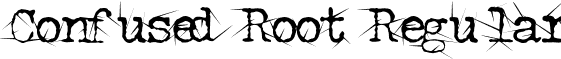 Confused Root Regular font - ConfusedRoot.ttf