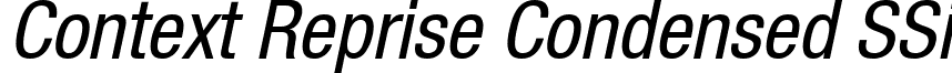 Context Reprise Condensed SSi font - ContextRepriseCondensedSSiCondensedItalic.ttf