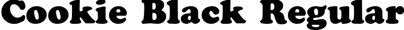 Cookie Black Regular font - CookieBlack.ttf