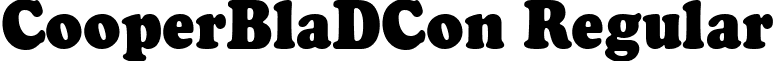 CooperBlaDCon Regular font - CooperBlaDCon.ttf