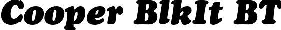 Cooper BlkIt BT font - Coopbli.ttf