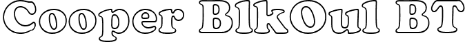 Cooper BlkOul BT font - CooperBlackOutlineBT.ttf