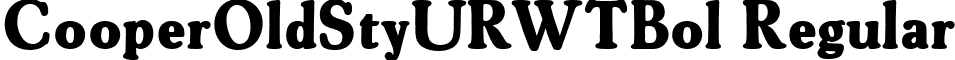 CooperOldStyURWTBol Regular font - CooperOldStyURWTBol.ttf