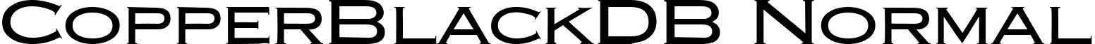 CopperBlackDB Normal font - CopperBlackDBNormal.ttf