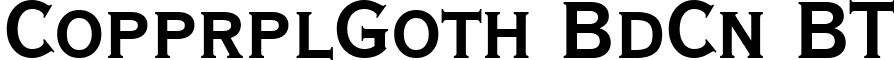 CopprplGoth BdCn BT font - Copgotbc.ttf